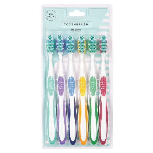Adults' Toothbrush Medium 6 Pack