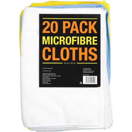 Microfibre Cloths Assortment 20 Pack