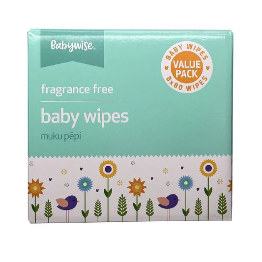 Baby Wipes Value Pack | Carton of 8 Packs / 5120 Wipes | Babywise