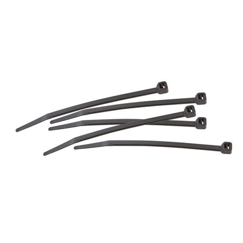 200 x 4.6mm Black Cable Ties - 100 Pack
